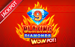 Play 9 Blazing Diamonds WOWPOT on StarcasinoBE online casino